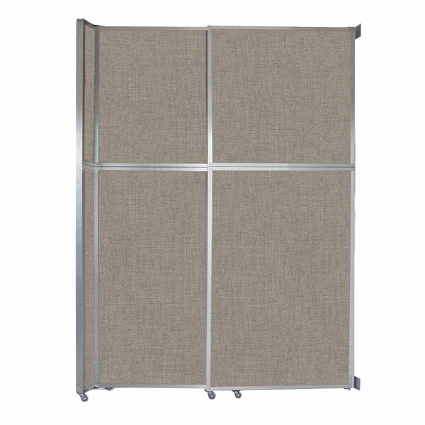 Operable Wall Sliding Room Divider 6'10" x 10'3/4" Warm Pebble Fabric